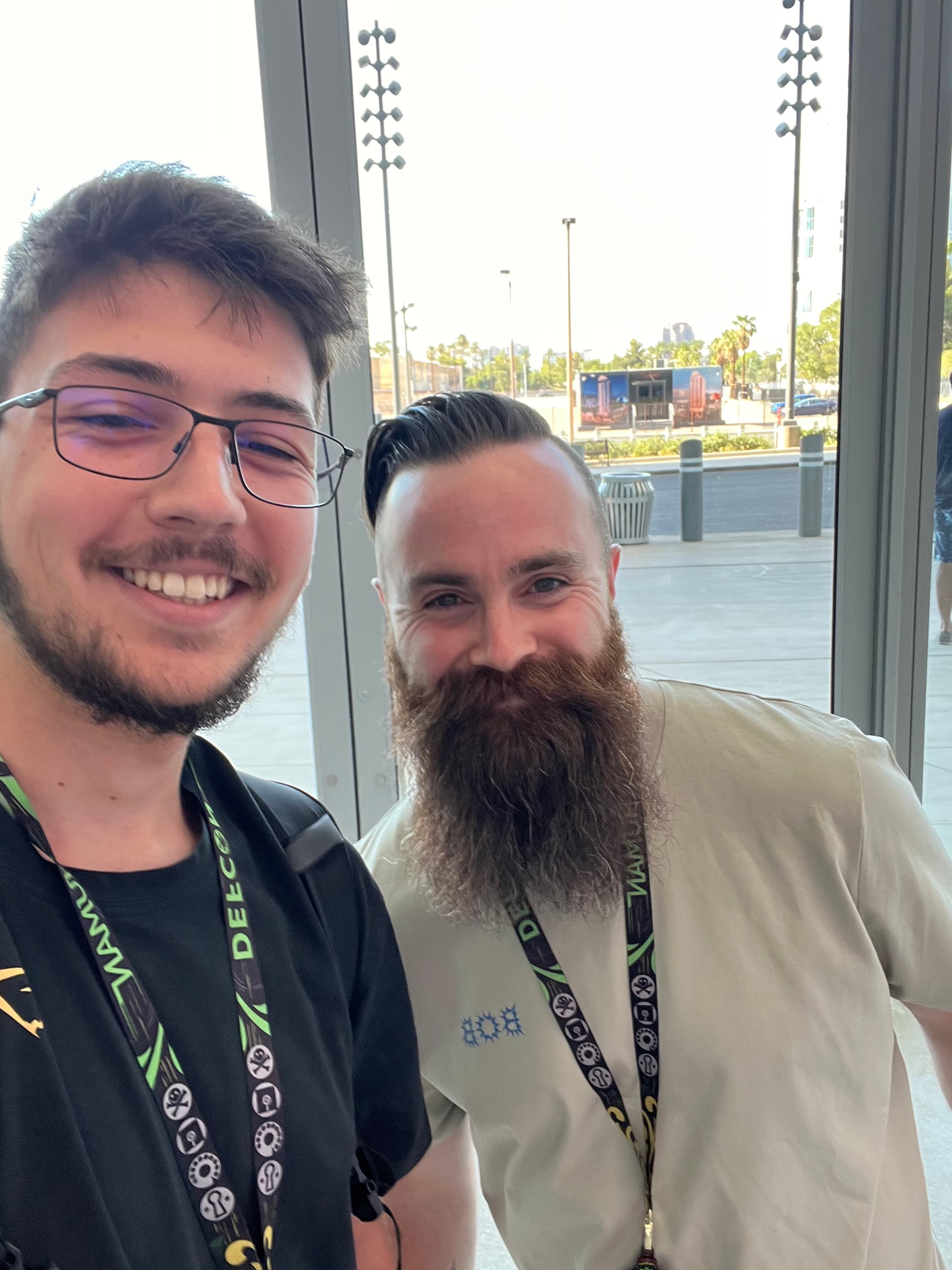 Ethan Lawson with Network Chuck at DEF CON 33