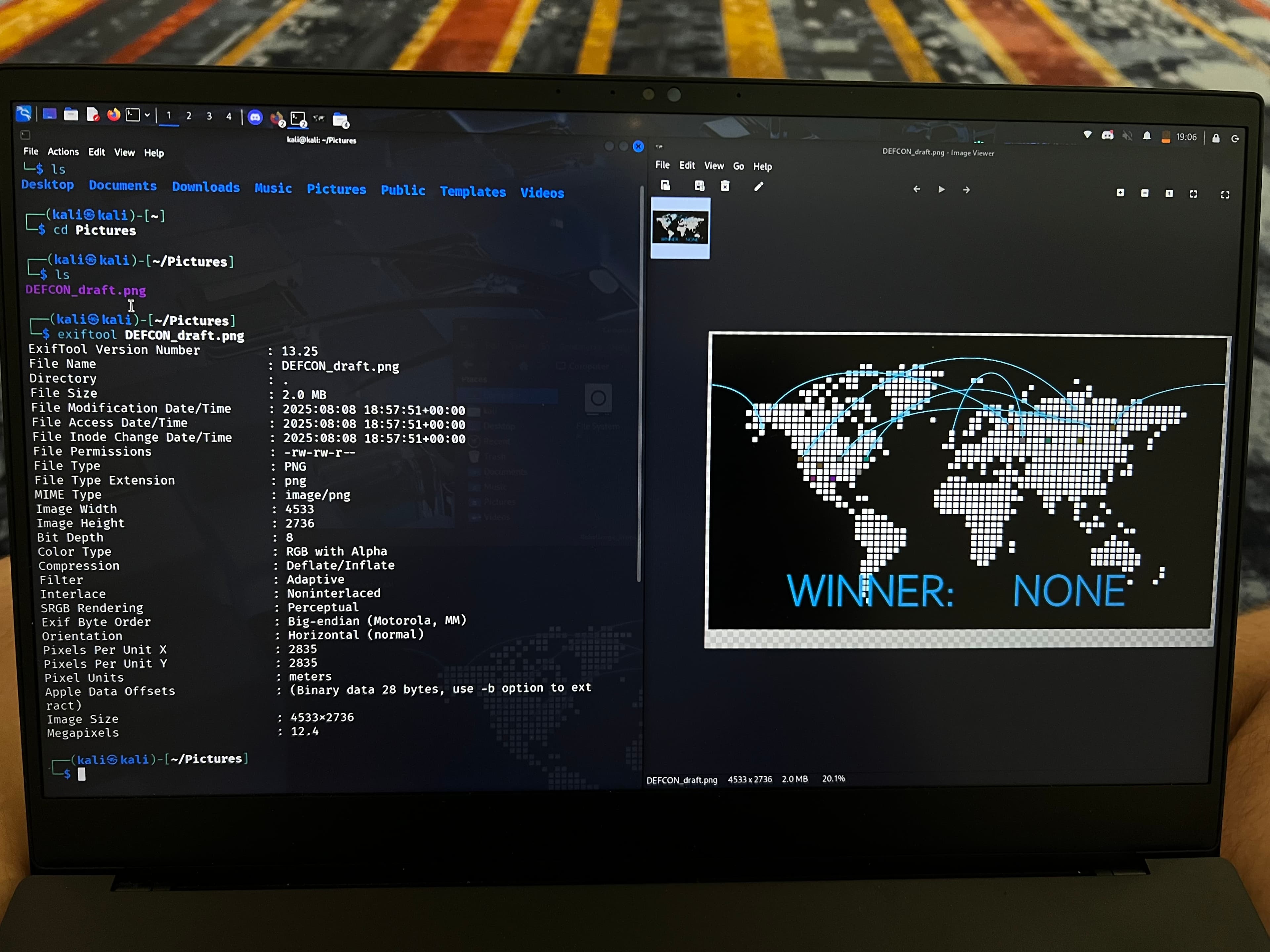 Lockheed Martin CTF pixel-map challenge board at DEF CON 33